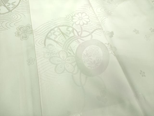 平和屋着物●上質な長襦袢 袷 鼓花地紋 暈し染め 正絹 逸品 未使用 DAAZ0705ps