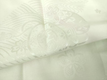 平和屋着物●上質な長襦袢 袷 鼓花地紋 暈し染め 正絹 逸品 未使用 DAAZ0705ps
