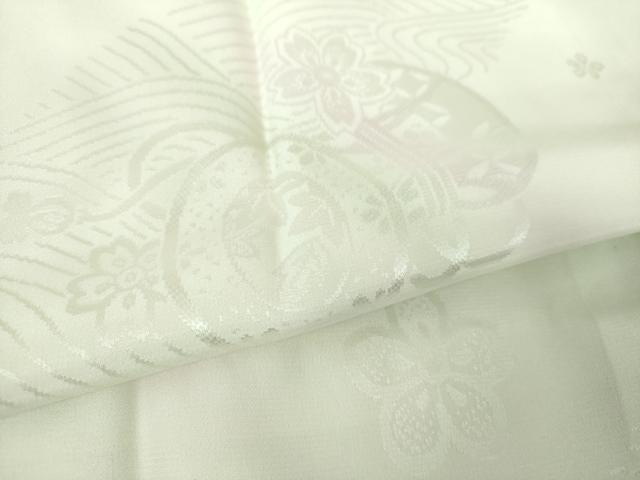 平和屋着物●上質な長襦袢 袷 鼓花地紋 暈し染め 正絹 逸品 未使用 DAAZ0705ps