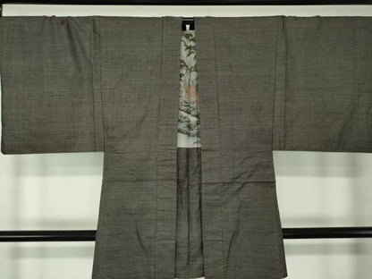 平和屋着物●男性 本場大島紬 アンサンブル 長羽織 100亀甲 総詰め 正絹 逸品 DAAZ0756ps