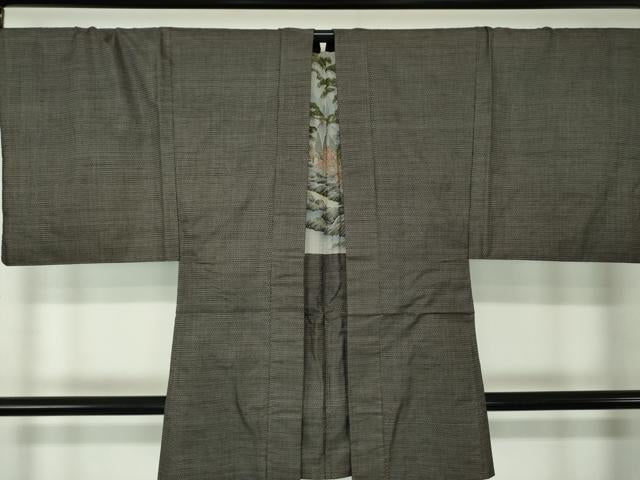 平和屋着物●男性 本場大島紬 アンサンブル 長羽織 100亀甲 総詰め 正絹 逸品 DAAZ0756ps