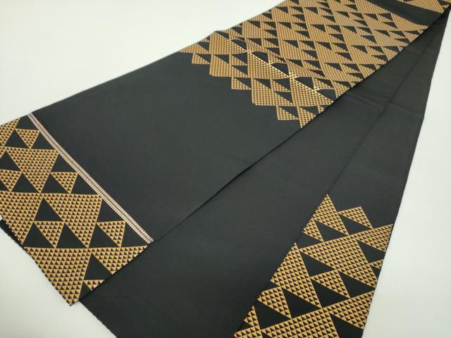 平和屋着物●龍村美術織物 たつむら 六通柄 本袋帯 針屋金襴 黒地 金糸 正絹 逸品 DAAZ0766ps