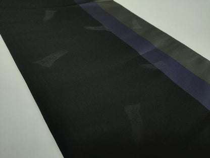 平和屋着物●ファッションデザイナー コシノアヤコ 六通柄袋帯 笹竹文 金糸 正絹 逸品 DAAZ0785ps