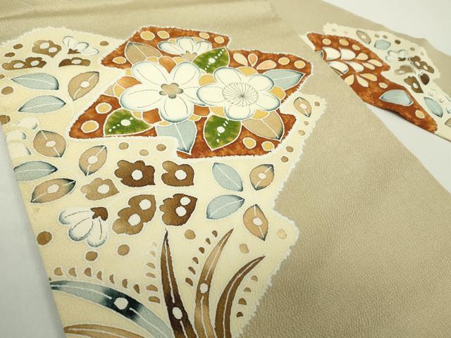 平和屋着物○九寸名古屋帯 辻が花 鬼しぼ縮緬 正絹 逸品 DAAZ0838ps