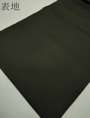 平和屋着物●塩瀬　九寸名古屋帯　手描き　西洋人　黒地　正絹　逸品　DAAZ0845ps