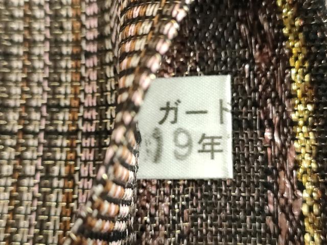 平和屋着物▽両面 全通柄袋帯 スリーシーズン帯 春 夏 秋 横段文 金銀糸 正絹 逸品 未使用 DAAZ0895ps