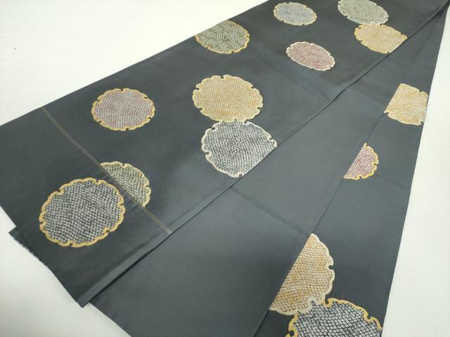 平和屋着物○田中工芸織物 祥園謹製 六通柄袋帯 唐織 鹿の子