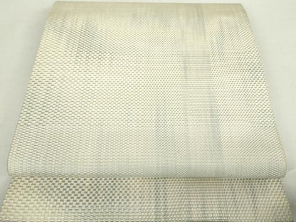 平和屋着物●本場筑前博多織　八寸名古屋帯　霞文　正絹　逸品　DAAZ0953ps