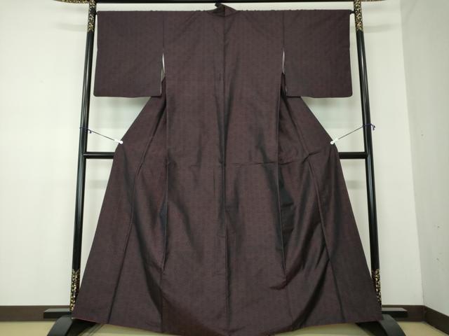 平和屋着物●本場大島紬 麻の葉文様 正絹 逸品 DAAZ0966ps