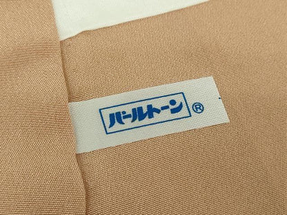 平和屋着物●上質な色無地　蜀江地紋　紫染色　正絹　逸品　DAAZ0980ps