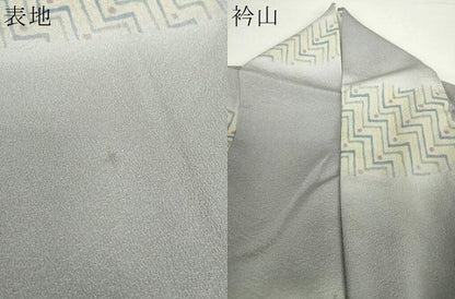 平和屋着物●上質な小紋 幾何学文様 正絹 逸品 DAAZ0990ps