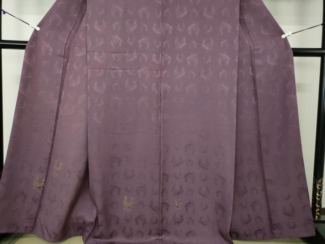 平和屋着物●訪問着　孔雀文　金彩　正絹　逸品　DAAZ0993ps