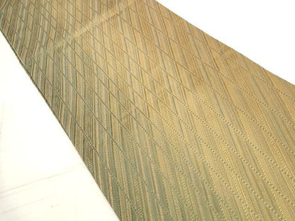平和屋着物◎全通柄袋帯 斜縞 正絹 逸品 DAAZ1041qa