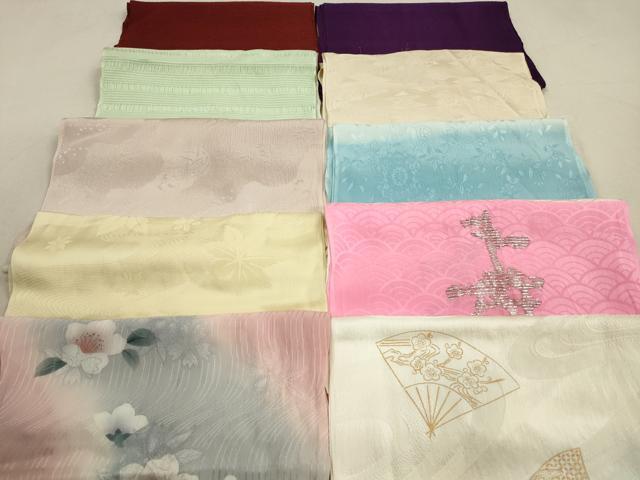 平和屋着物★和装小物 帯揚げ10枚セット 正絹 逸品 DAAZ1581xg