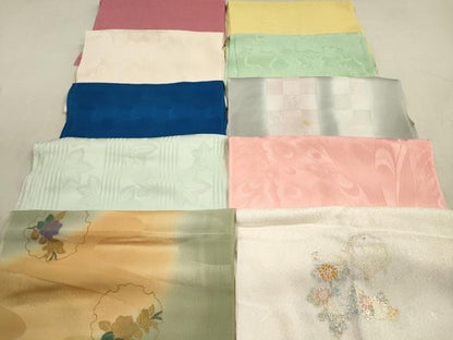 平和屋着物★和装小物 帯揚げ10枚セット 正絹 逸品 DAAZ1583xg
