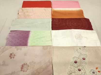 平和屋着物★和装小物 帯揚げ10枚セット 正絹 逸品 DAAZ1594xg