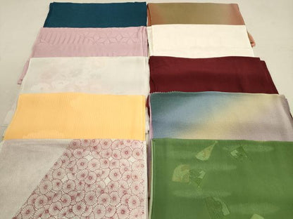 平和屋着物★和装小物 帯揚げ10枚セット 正絹 逸品 DAAZ1595xg