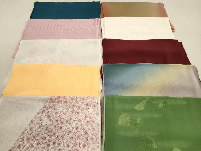 平和屋着物★和装小物 帯揚げ10枚セット 正絹 逸品 DAAZ1595xg