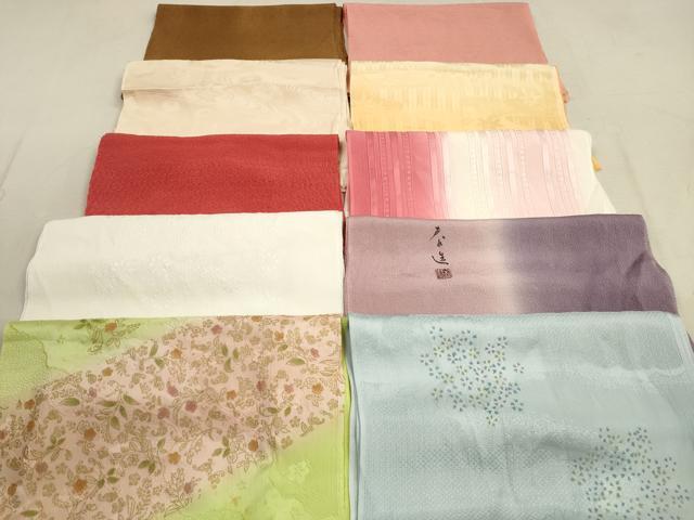 平和屋着物★和装小物 帯揚げ10枚セット 正絹 逸品 DAAZ1599xg