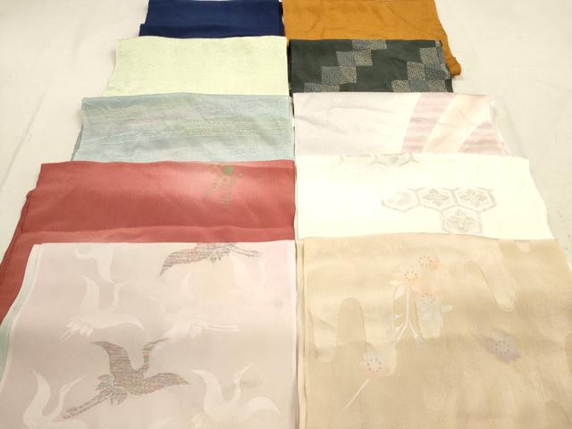 平和屋着物★和装小物　帯揚げ10枚セット　正絹　逸品　DAAZ1619xg