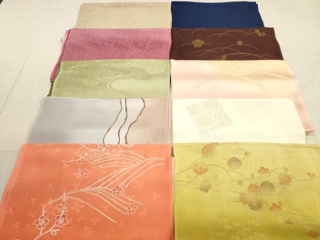 平和屋着物★和装小物　帯揚げ10枚セット　正絹　逸品　DAAZ1637xg