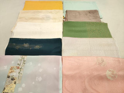 平和屋着物★和装小物　帯揚げ10枚セット　正絹　逸品　DAAZ1645xg