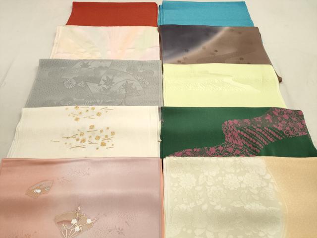 平和屋着物★和装小物　帯揚げ10枚セット　正絹　逸品　DAAZ1649xg