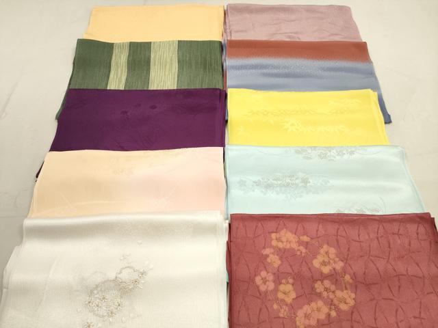 平和屋着物★和装小物　帯揚げ10枚セット　正絹　逸品　DAAZ1651xg