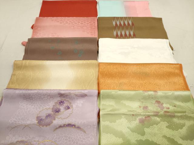 平和屋着物★和装小物　帯揚げ10枚セット　正絹　逸品　DAAZ1678xg 平和屋着物☆和装小物 帯揚げ10枚セット 正絹 逸品 DAAZ1678xg