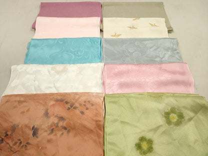 平和屋着物★和装小物　帯揚げ10枚セット　正絹　逸品　DAAZ1711xg