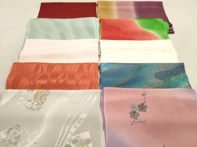 平和屋着物★和装小物　帯揚げ10枚セット　丹後ちりめん　正絹　逸品　DAAZ1714xg