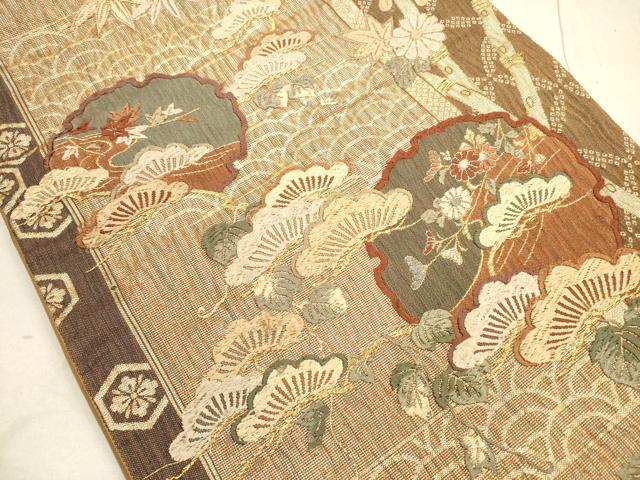 そ*ら様 唐織　袋帯　六通　正絹 高級 正絹 唐織 六通 袋帯 - メルカリ