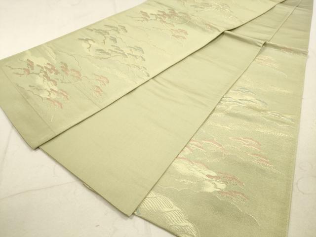 平和屋着物◎六通柄袋帯 枝松文 金糸 正絹 逸品 DAAZ1781xg