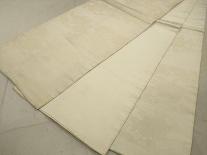 平和屋着物◎六通柄袋帯 草花文 正絹 逸品 DAAZ1783xg