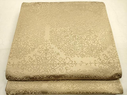 平和屋着物◎六通柄袋帯　正倉院花文　金糸　正絹　逸品　DAAZ1787xg