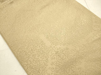 平和屋着物◎六通柄袋帯　正倉院花文　金糸　正絹　逸品　DAAZ1787xg