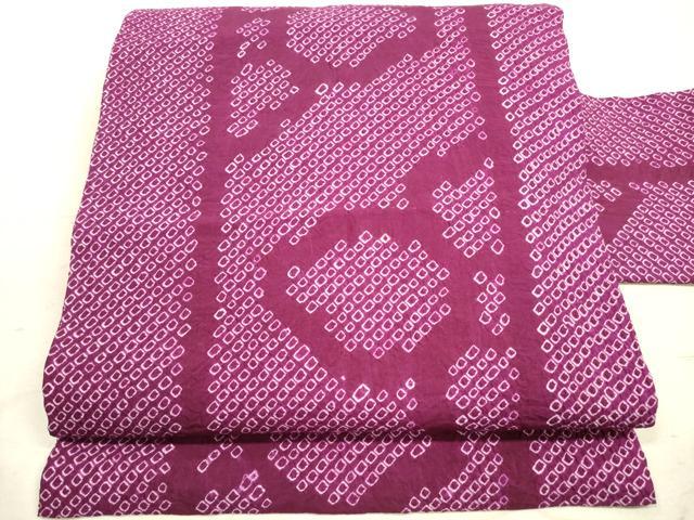 平和屋着物◎九寸名古屋帯 総絞り 幾何学文 正絹 逸品 DAAZ1812xg