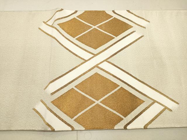 平和屋着物◎綴れ 太鼓柄袋帯 花菱文 金糸 正絹 逸品 DAAZ1813xg