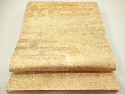 平和屋着物◎六通柄袋帯　エ霞箔散らし文　金糸　正絹　逸品　DAAZ1861xg