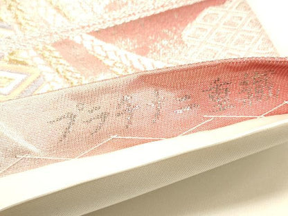 平和屋着物◎六通柄袋帯　唐織　几帳鳳凰花文　プラチナ二重織　正絹　逸品　DAAZ1883xg