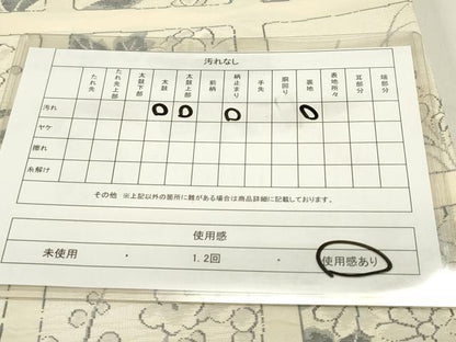 平和屋着物◎六通柄袋帯　色紙花文　正絹　逸品　DAAZ1898xg