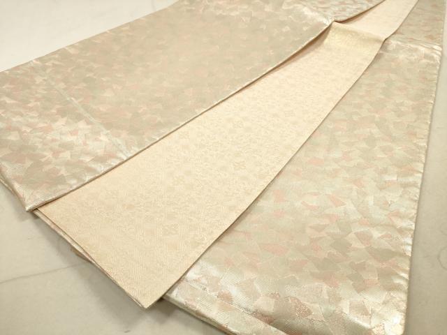 平和屋着物◎佐賀錦　両面　全通柄袋帯　散らし文　銀糸　正絹　逸品　DAAZ1976xg