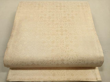 平和屋着物◎佐賀錦　両面　全通柄袋帯　散らし文　銀糸　正絹　逸品　DAAZ1976xg
