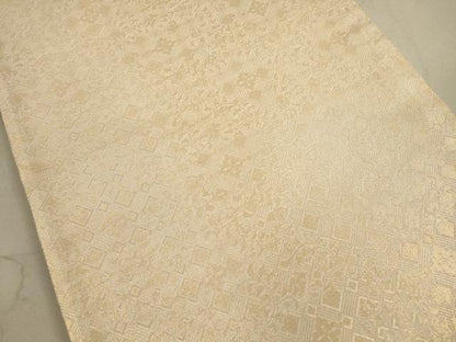 平和屋着物◎佐賀錦　両面　全通柄袋帯　散らし文　銀糸　正絹　逸品　DAAZ1976xg