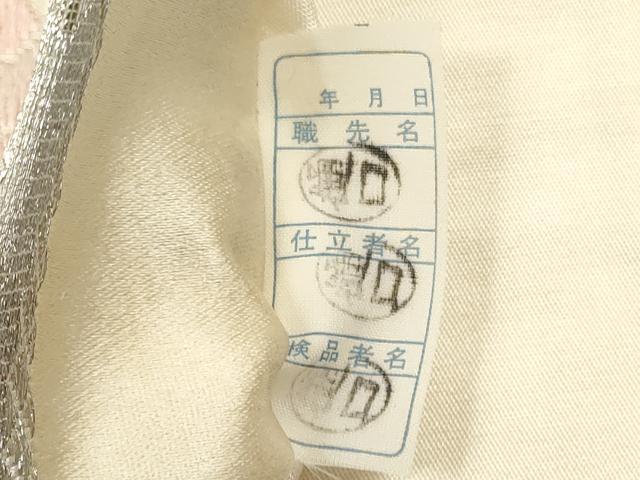 平和屋着物◎六通柄袋帯 唐織 花尽くし 銀糸 正絹 逸品 DAAZ1988xg