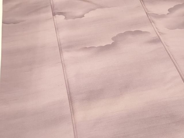 平和屋着物■上質な小紋　紬地　雲文　暈し染め　正絹　逸品　DAAZ2015op