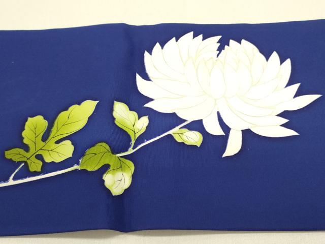 平和屋着物●塩瀬 九寸名古屋帯 菊 正絹 逸品 DAAZ2252op