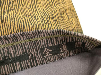 平和屋着物●綴れ 全通柄袋帯 横段文 正絹 逸品 DAAZ2306op
