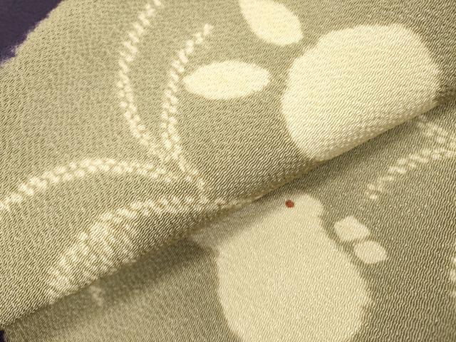 平和屋着物●九寸名古屋帯　絞り　兎　ウサギ　鬼しぼ縮緬　正絹　逸品　DAAZ2337op