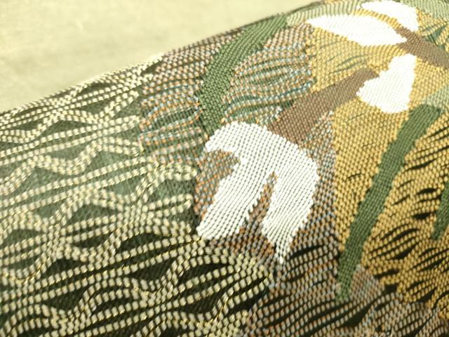 平和屋着物●八寸名古屋帯　すくい織　草花　正絹　逸品　DABD0053op 平和屋着物○八寸名古屋帯 すくい織 草花 正絹 逸品 DABD0053op 【公式